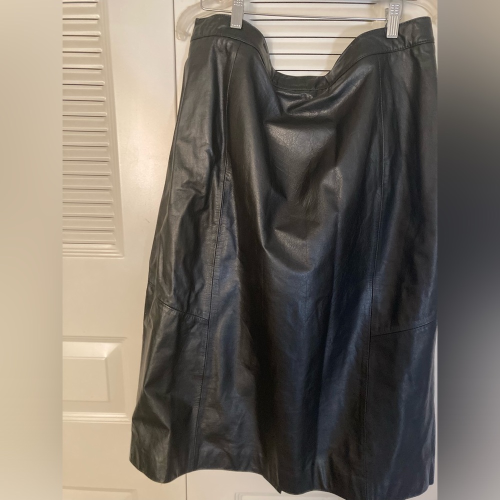 Leather Skirt - NWOT - Picture 2 of 8